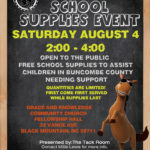 2018 Back to School Supplies Event!